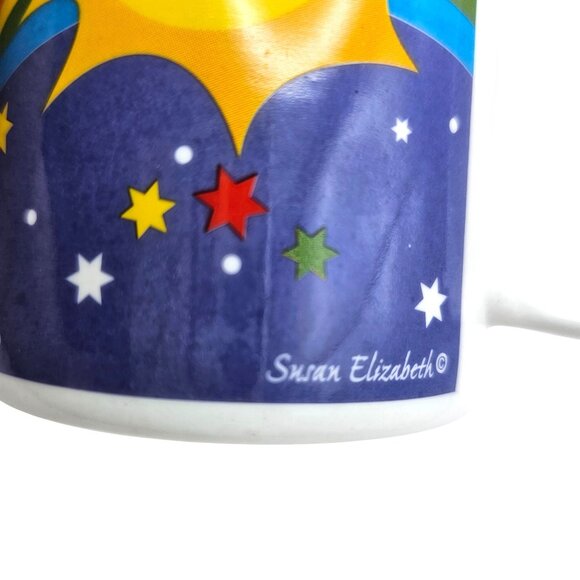 Whimsical Sun Rainbow & Balloon Mugs Set Of 2 Susan Elizabeth - Picture 9 of 14